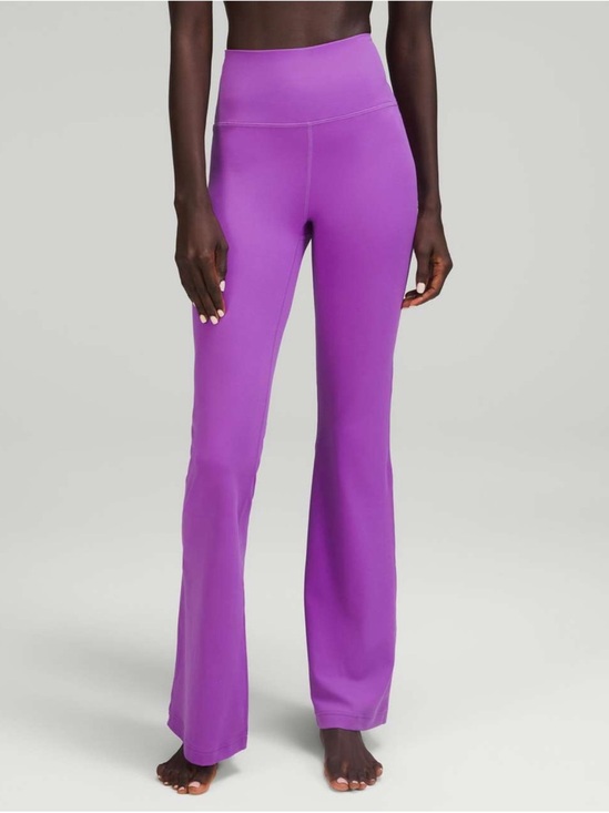 lululemon athletica Pants - Lululemon Groove Super High Rise Flare Pants Nulu Moonlit Magenta Purple size 14